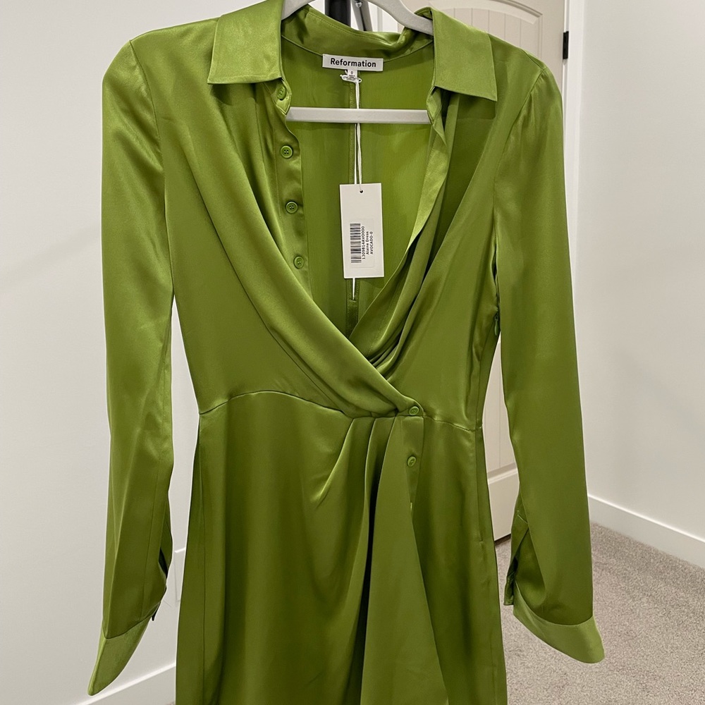 Reformation Alaine Silk Dress
